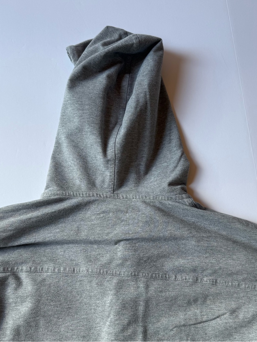 BYLT Basics Drop-Cut: LUX Hooded Henley Heather Grey XL - Picture 9 of 9